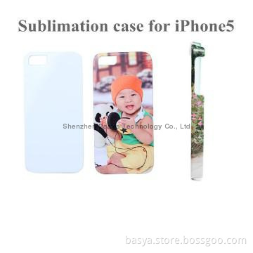 Blank rubber 3D sublimation case for iPhone 5(100pcs/lot)